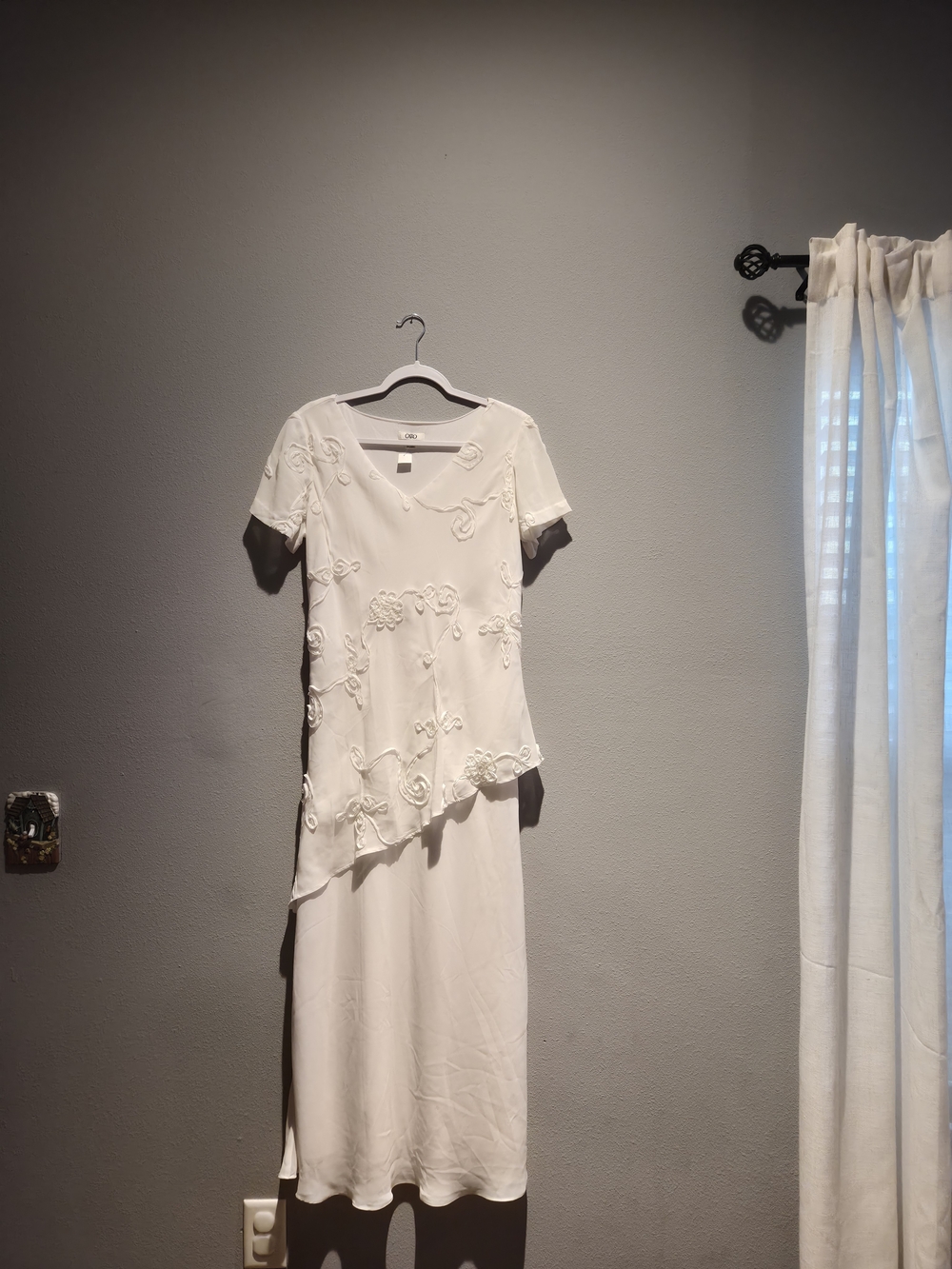 Cato White Embroidered Maxi Dress